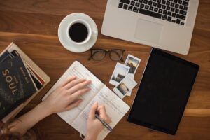 Journal notebook on how to start journaling for beginners in Fashion & Lifestyle Blog of Ritu Biswas