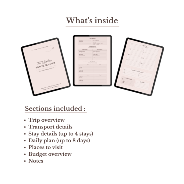 The Effortless Travel Planner