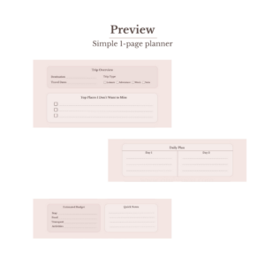 Preview of the effortless weekend trip planner