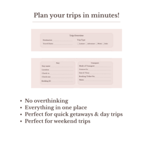 Plan your trips in minutes with the effortless weekend trip planner