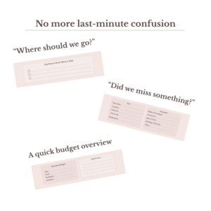 no confusion while planning your trips