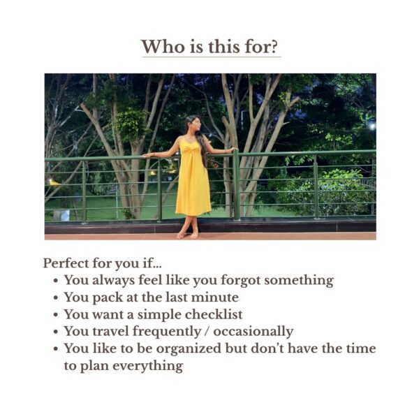 The Effortless Packing Checklist