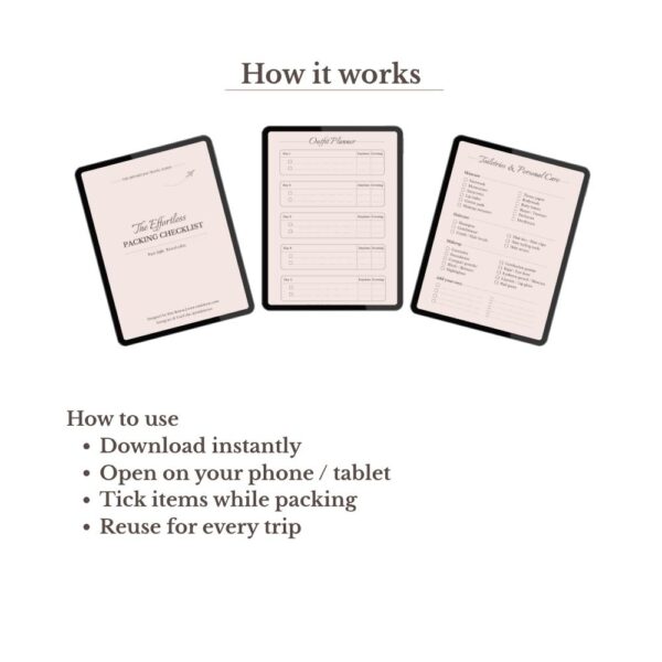 The Effortless Packing Checklist